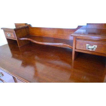 Herrliche original antike massive Nussbaum Frisierkommode 1890