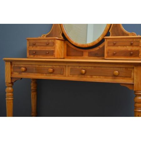 Viktorianischer antiker Frisiertisch Schminktisch Palisander massiv 1870