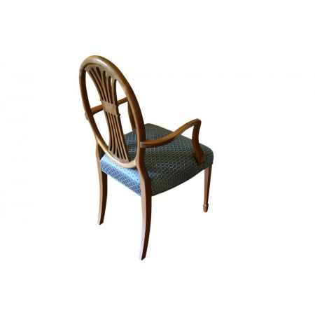  Set von 8 antiken original edwardianischen Hepplewhite Stil Stühlen massiv 1890