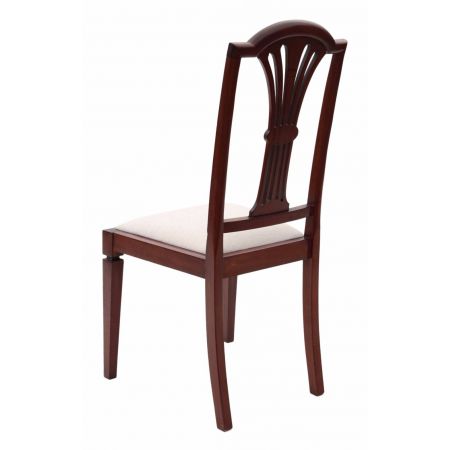 Antike original edwardianische Mahagoni Esszimmerstühle massiv 4 Stück 1910