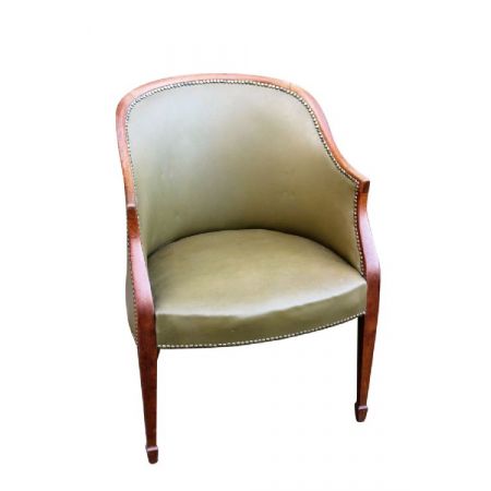 Edwardianische original antike massive Mahagoni gerahmte Sessel 3 Stück 1910