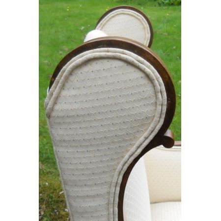  original edwardianischer antiker in Mahagoni gerahmter Polster Wingback Salon Sessel 1900