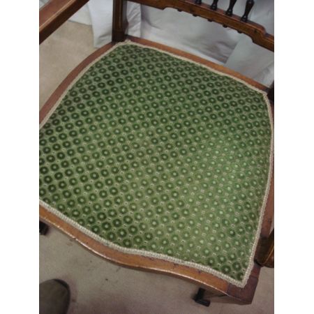 Edwardianischer massiver Mahagoni Armstuhl Stuhl antik 1890