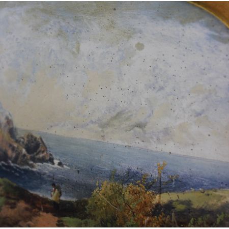 Original Ölgemälde von Joseph Horlor, Küstenlandschaft, Viktorianisch 19. Jahrhundert