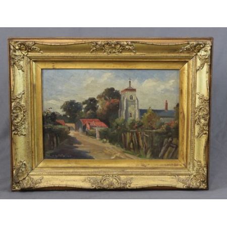 Paar Antike Norwich Ölgemälde, Lesley Rackham, 1920