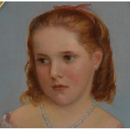 Hervorragendes Viktorianisches Ölgemäde, Portrait eines Kindes, 1890