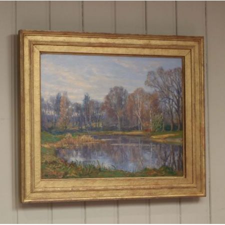 Ölmalerei auf Leinwand, von Augustus William Enness, England 1920