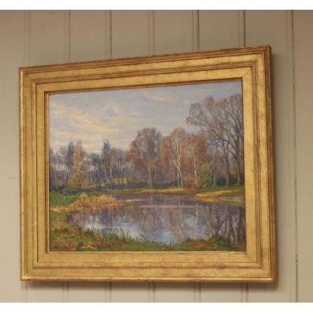 Ölmalerei auf Leinwand, von Augustus William Enness, England 1920