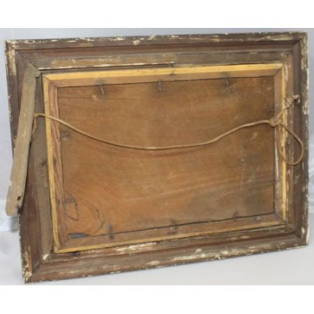 Seelandschaft, Ölgemälde auf Leinwand von E.J.Bladon, Original Edwardian um 1900