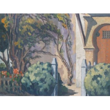 Original algerisches Ölgemälde, Orientalisch, 1946