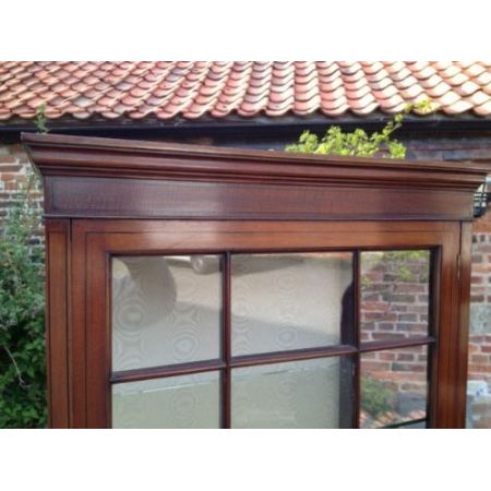  Paar edwardian Intarsien Vitrinen.  ca 1905 Massivholz