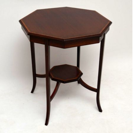 Edwardianischer antik Beistelltisch Mahagoni massiv 1890