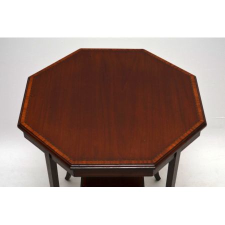 Edwardianischer antik Beistelltisch Mahagoni massiv 1890