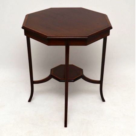 Edwardianischer antik Beistelltisch Mahagoni massiv 1890