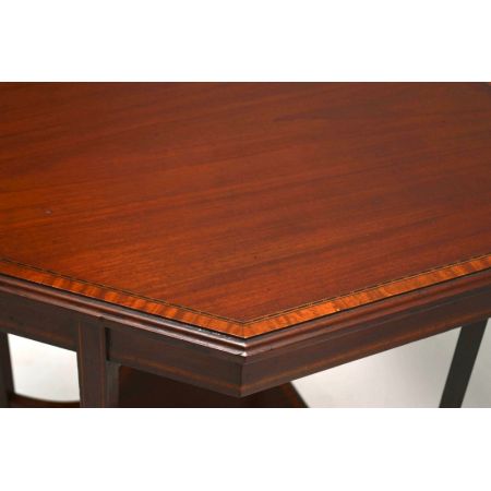 Edwardianischer antik Beistelltisch Mahagoni massiv 1890