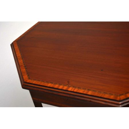 Edwardianischer antik Beistelltisch Mahagoni massiv 1890