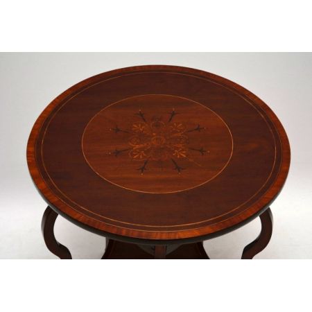 Original antiker edwardianischer Mahagoni Beistelltisch kleiner Tisch massives Mahagoni 1890