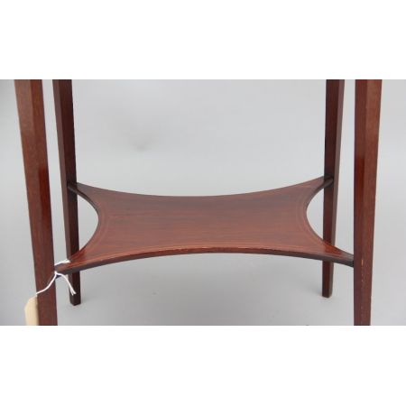 Antiker original edwardianischer Massivholz Mahagoni Beistelltisch 1910