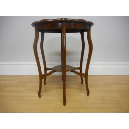 Schöner antiker edwardianischer Beistelltisch Massives Mahagoni original 1890