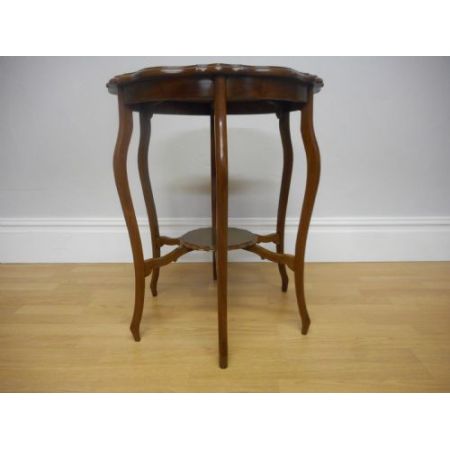 Schöner antiker edwardianischer Beistelltisch Massives Mahagoni original 1890