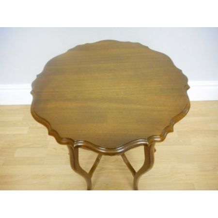 Schöner antiker edwardianischer Beistelltisch Massives Mahagoni original 1890