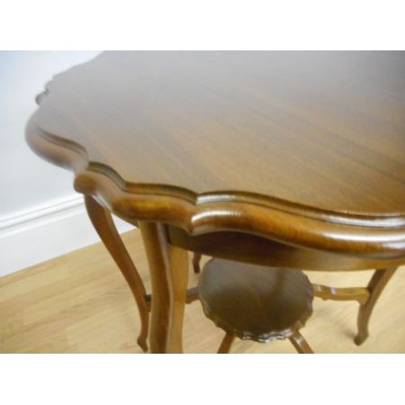 Schöner antiker edwardianischer Beistelltisch Massives Mahagoni original 1890