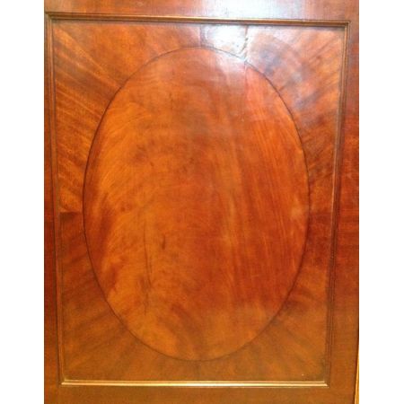 Schöner antiker edwardianischer Breakfront Bücherschrank massiv original Mahagoni 1750