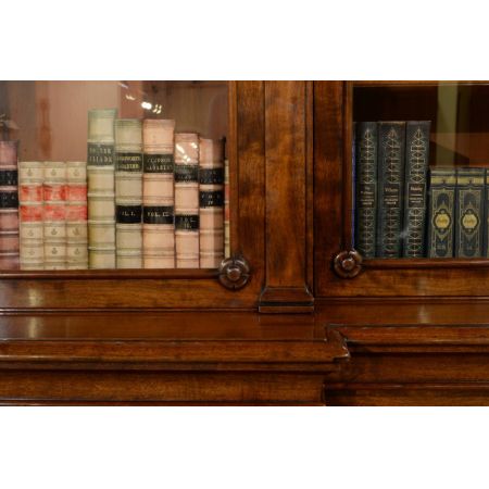 Hochwertiger original antiker William IV Breakfront Mahagoni Bücherschrank 1835