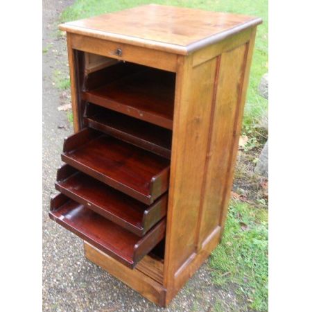 Original antiker Aktenschrank Buche Nussbaum 1910