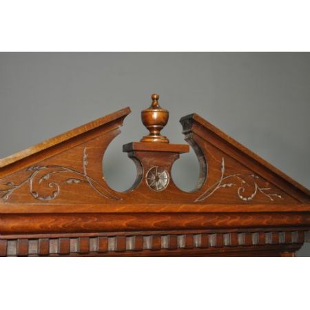 Hohe original edwardianische Vitrine Mahagoni 1980