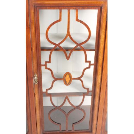 Viktorianische antike Mahagoni Vitrine englisch 1900