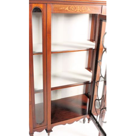 Viktorianische antike Mahagoni Vitrine englisch 1900