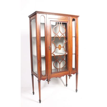 Viktorianische antike Mahagoni Vitrine englisch 1900