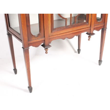 Viktorianische antike Mahagoni Vitrine englisch 1900