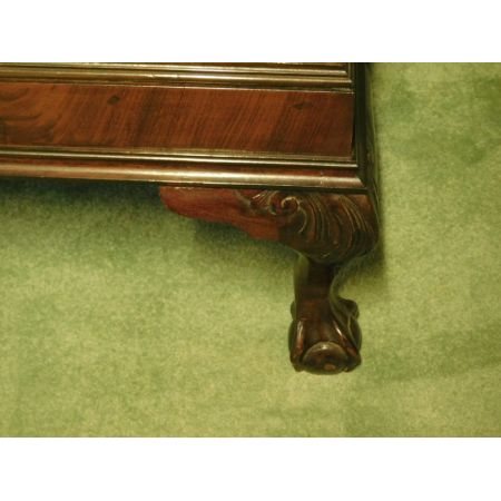 Edwardianische antike Mahagoni Vitrine Chippendale Style 1890