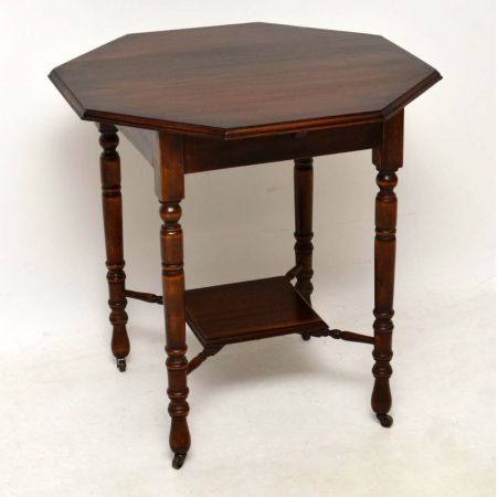 Antiker original viktorianischer Beistelltisch Mahagoni 1880