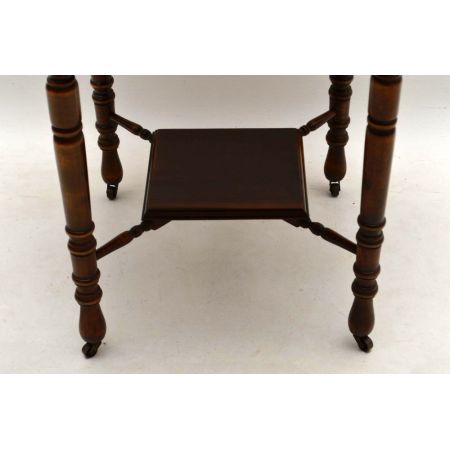 Antiker original viktorianischer Beistelltisch Mahagoni 1880