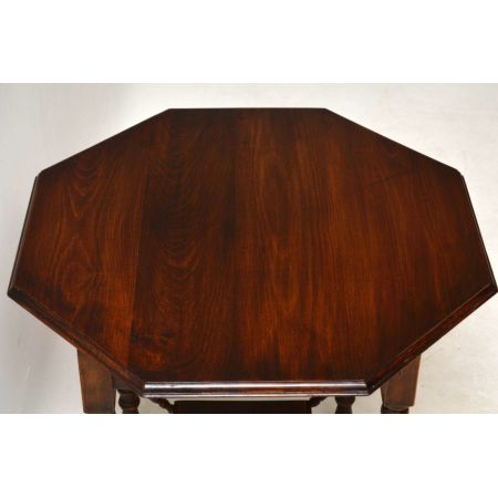 Antiker original viktorianischer Beistelltisch Mahagoni 1880