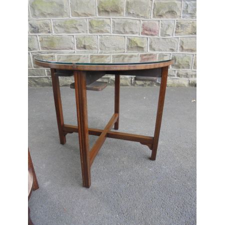 Edwardianisches Set Tische 5 Stück Mahagoni original antik 1910