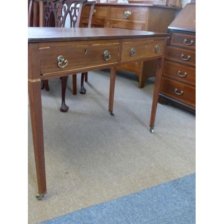 Englischer antiker Beistelltisch Mahagoni massiv 1860