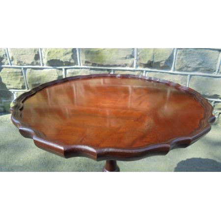 Antiker Beistelltisch Weintisch Nussbaum massiv 1910