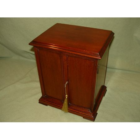 Viktorianischer Massiv Mahagoni Schmuckschrank Schrank Kommode antik 1890