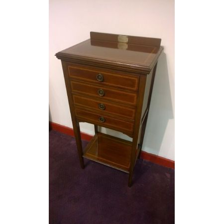 Antiker Musikschrank Kommode Mahagoni massiv 1920