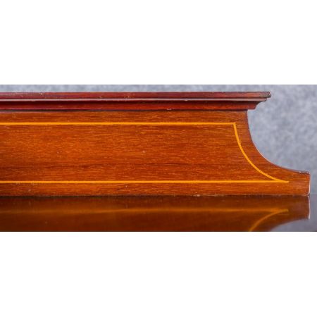 Original edwardianische Sheraton Revival Vitrine Mahagoni Eckschrank 1910