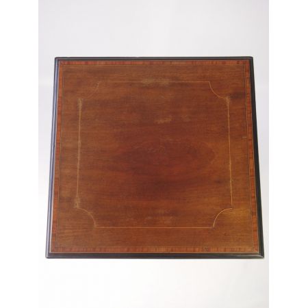 Schmale edwardianische Mahagoni Vitrine massiv original antik 1890