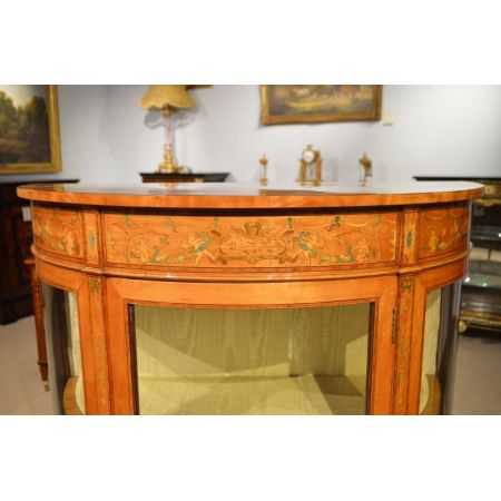 Edwardianische Vitrine massivholz palisander antik 1900