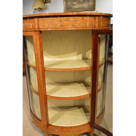 Edwardianische Vitrine massivholz palisander antik 1900