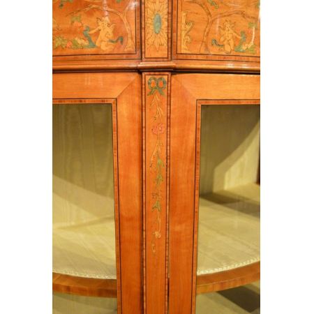 Edwardianische Vitrine massivholz palisander antik 1900