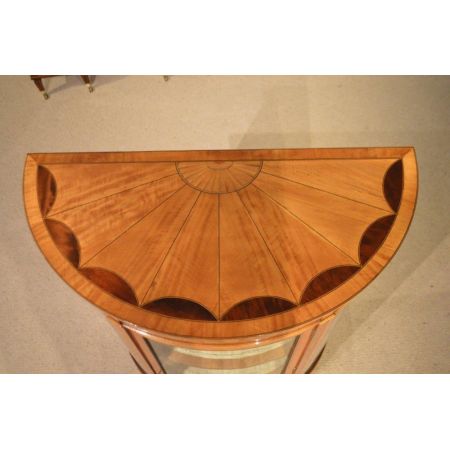 Edwardianische Vitrine massivholz palisander antik 1900