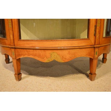 Edwardianische Vitrine massivholz palisander antik 1900